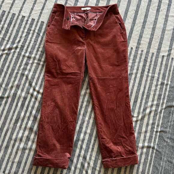Boden cuffed corduroy pants. Womens size 8 - Picture 3 of 12